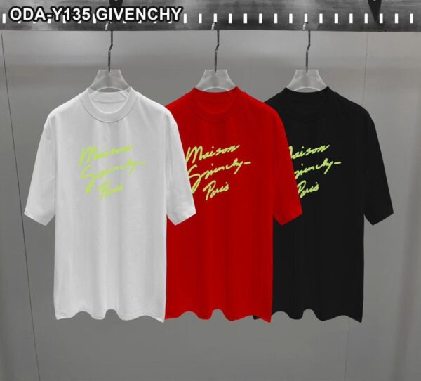 Givenchy Slogan Embroidered Crewneck T Shirt(DIFFERENT COLOURS)FREE DELIVERY