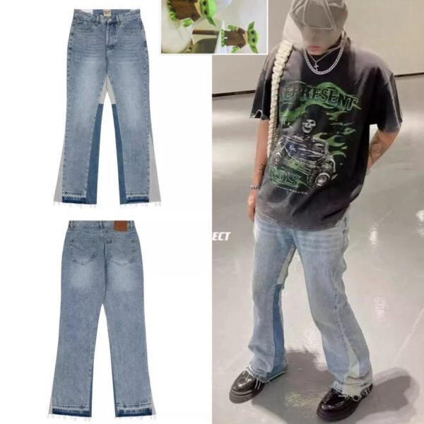 Men's Washed Long Pants, Unisex Micro Flared Jeans(FREE DELIVERY)