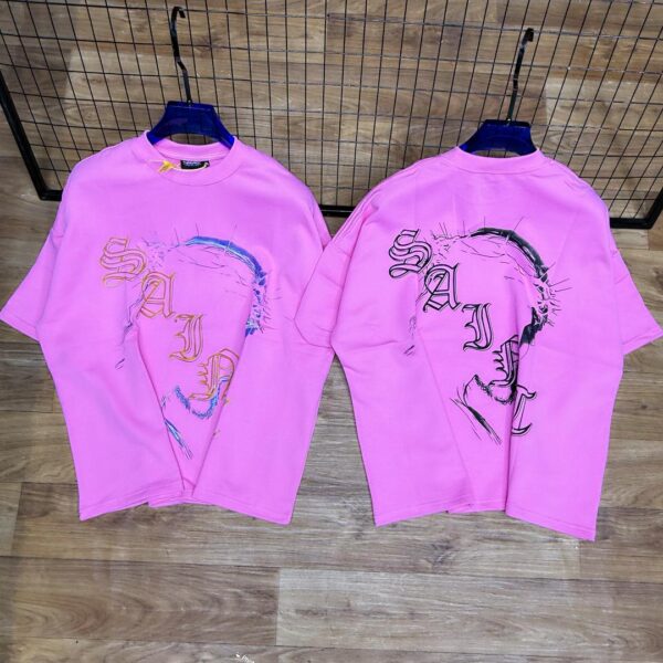 COLLUSION unisex sincerity sells print t-shirt in pink(FREE DELIVERY)