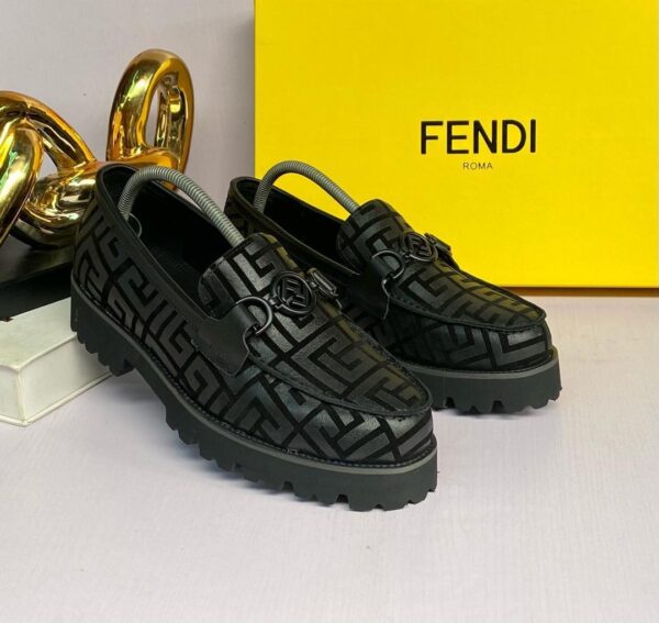 Original Fendi Big Sole Leather Shoes for Men (FREE DELIVERY)