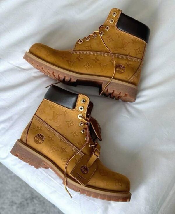 Original Louis Vuitton X Timberland6 Inch Brown Ankle Boots (FREE DELIVERY)
