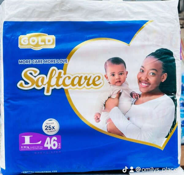 Softcare Gold baby diapers L 9-16kg(46pcs) (FREE DELIVERY)
