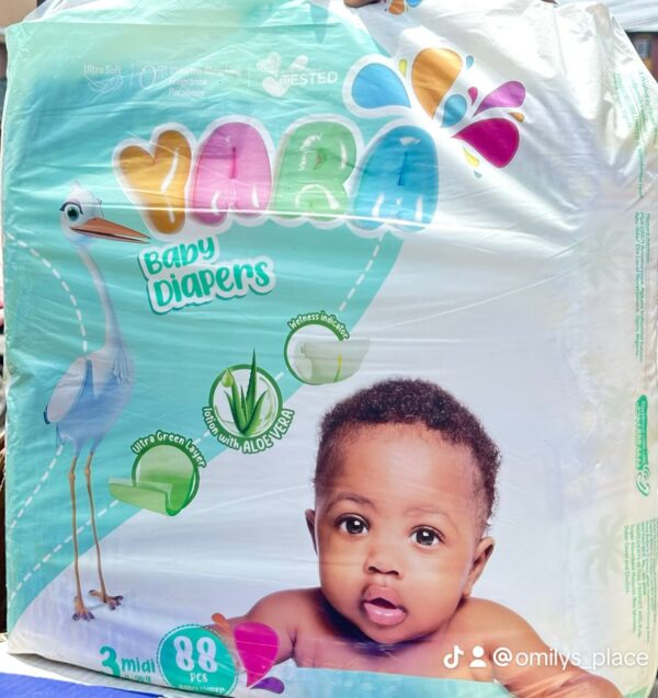 YARA Diapers, Size 3, 88Pieces,(FREE DELIVERY)