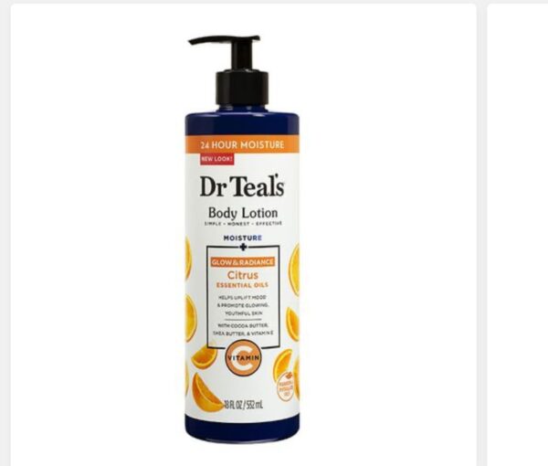 Dr Teal's Vitamin C Body Lotion Radiant Citrus, 18 Oz.(free delivery)