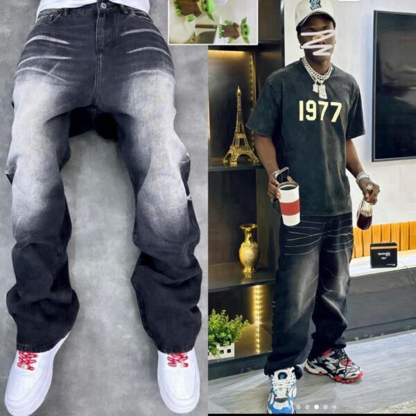 HIGH QUALITY TRENDING LUXUY BAGGY JEANS (Free delivery)