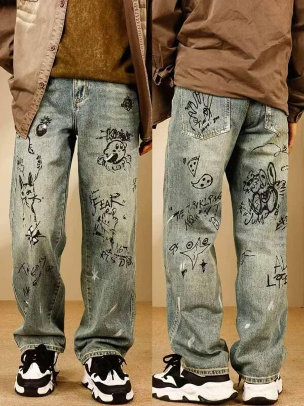 HIGH QUALITY LUXURY BAGGY JEANS FOR MEN (FREE DELIVERY)