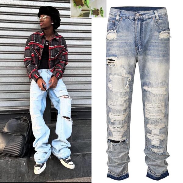 HIGH QUALITY TRENDING LUXUY BAGGY JEANS (Free delivery)